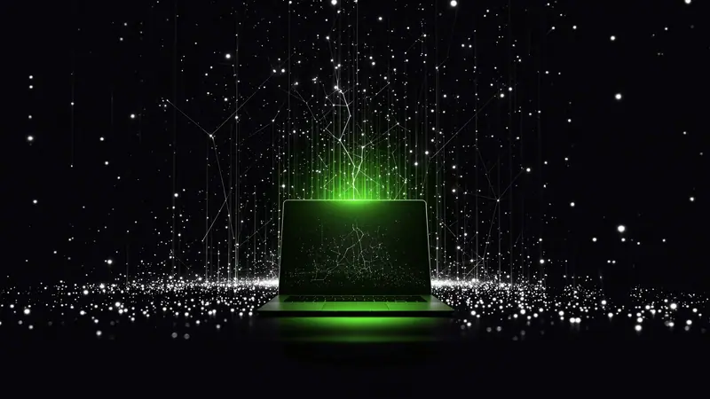 Qué es GEO: red de conexiones de luz que une una búsqueda con las respuestas de los motores de inteligencia artificial