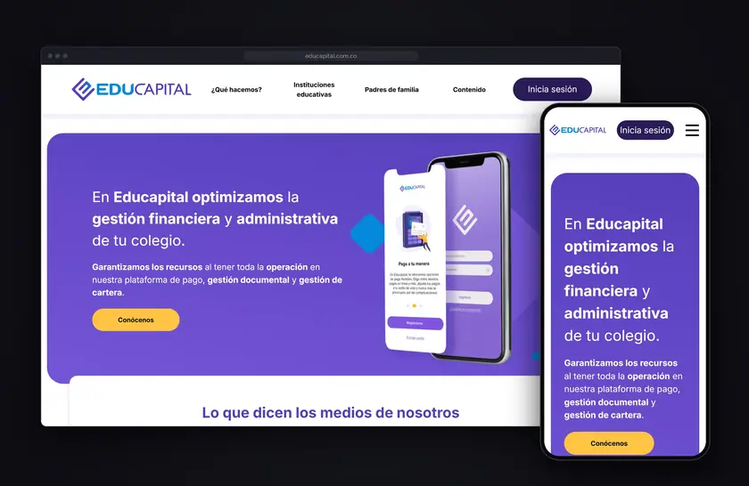 Educapital: plataforma de pagos para colegios