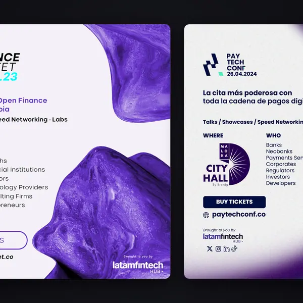 Open Finance Market y Paytech Conf: piezas de evento