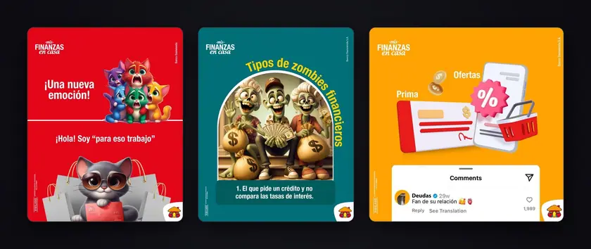 Mis Finanzas en Casa: posts para Instagram