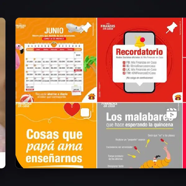 Mis Finanzas en Casa: historias y feed