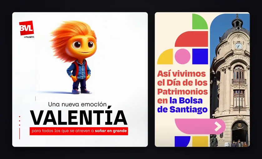 BVL y Bolsa de Santiago: contenido para redes