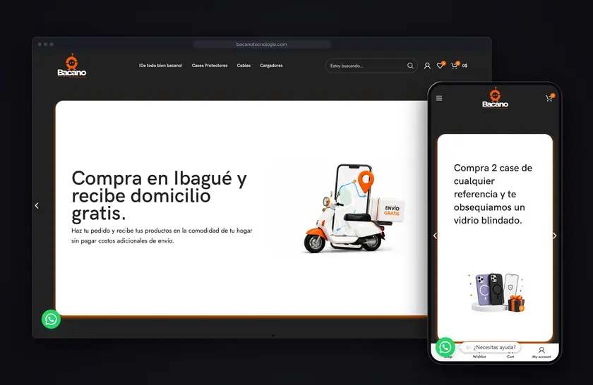 Tienda en línea de Bacano Tecnología